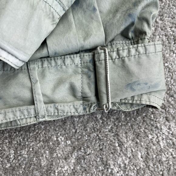 Free People Green Parachute Utility Jacket Size S Lightweight Slouchy Indie - Picture 12 of 16